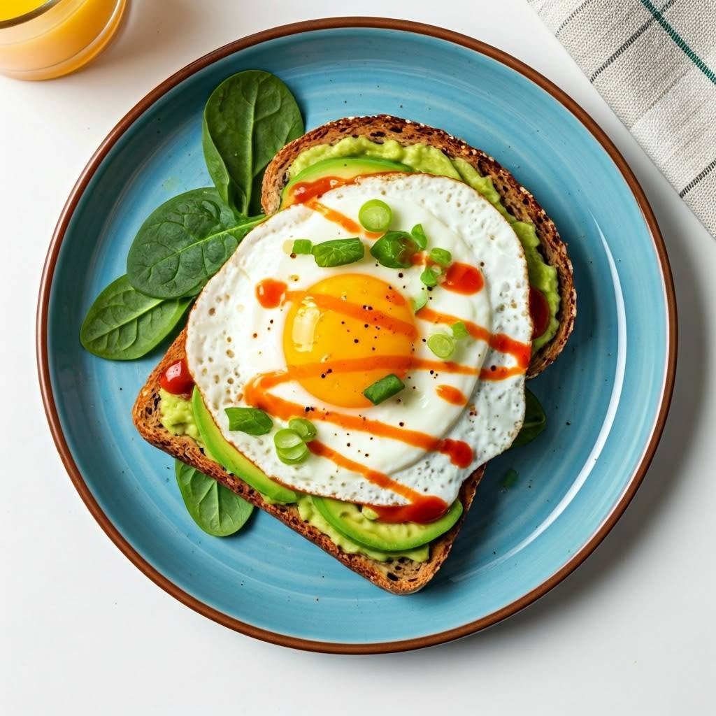 Eggs with Avocado🥑& Wheat Toast